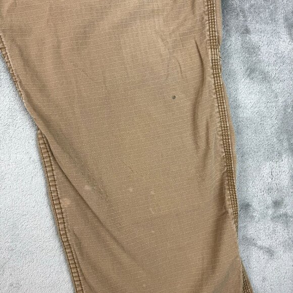CARHARTT Force Mens Ripstop Relaxed Fit Distressed Cargo Pants Tan Utility Work - Picture 8 of 11
